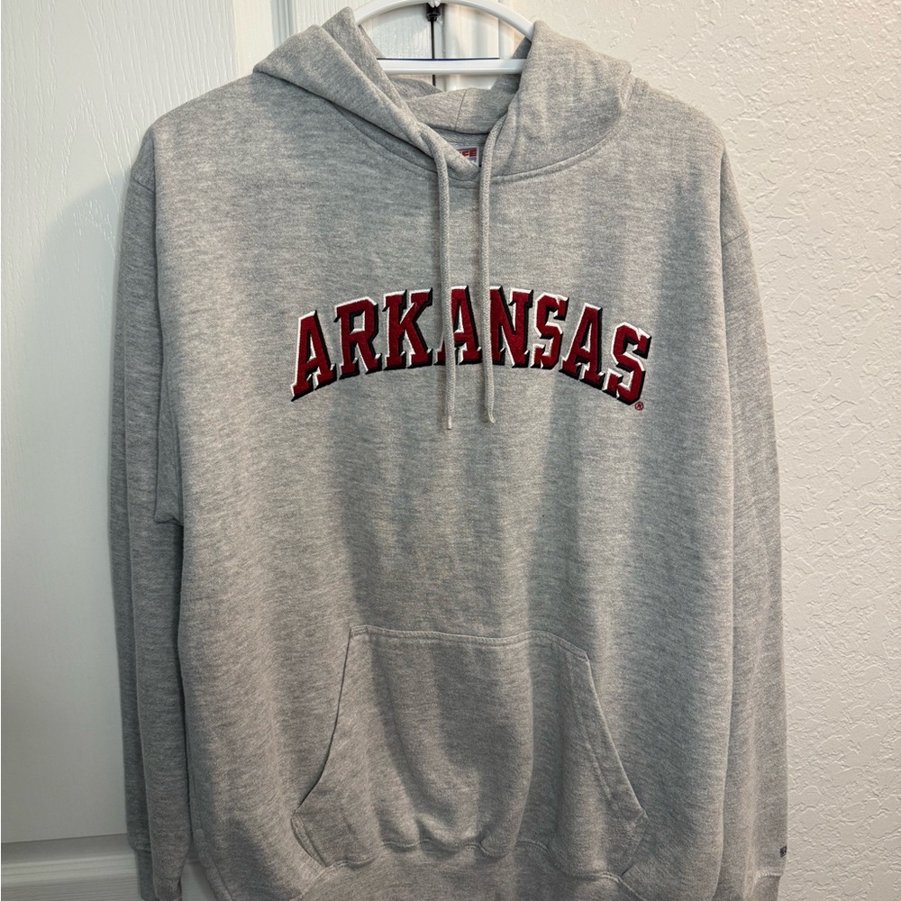 Gray Arkansas Hoodie
